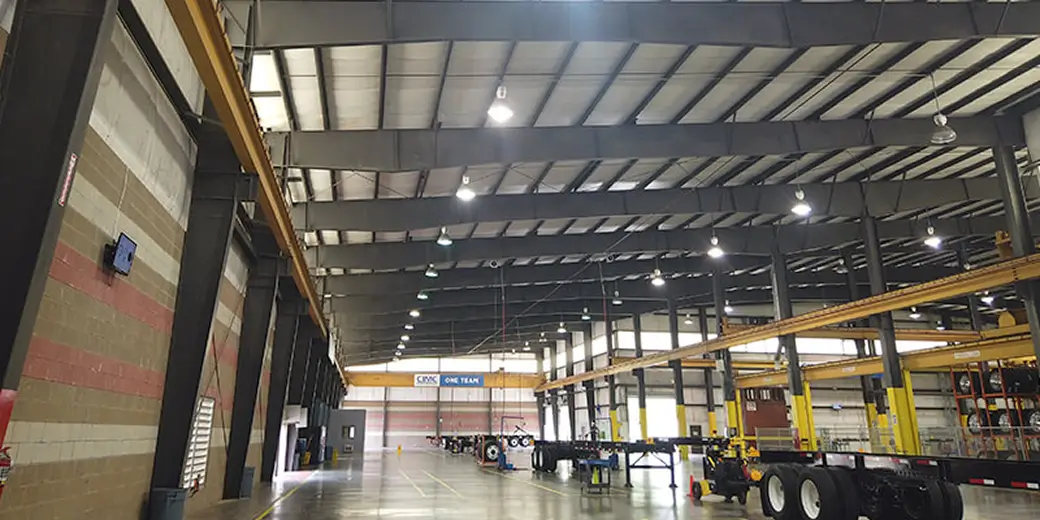 CIE Factory interior with industrial equipment